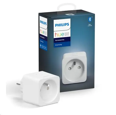 Philips Hue Smart Plug / chytrá zásuvka 220-240V / IP20 / bílá / CZ/SK / Apple HomeKit / Google Assistant / Amazon Alexa
