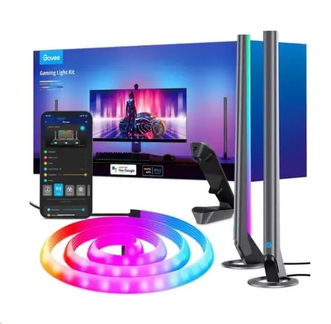 Govee Dreamview G1 Pro (lampičky a pásek) / 2 LED lampičky + LED pásek na monitor / 36W / BT / Wi-Fi / RGBICWW