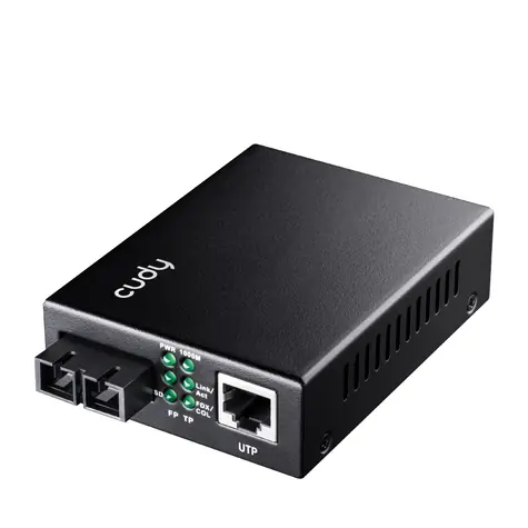 Cudy MC100GSA-20 konvertor / 1x RJ45 / 1x dual SC / 20km dosah / 1000Mbps