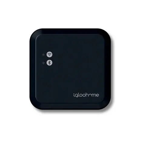 Igloohome Wi-Fi Bridge černá / Ovladač zámků na dálku / WiFi / max. 5 zařízení / protokoly aktivit