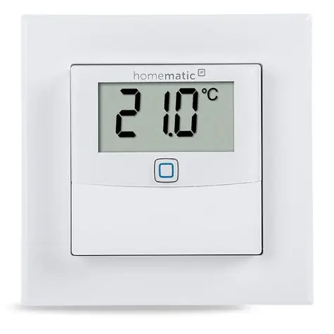 Homematic IP Senzor teploty a vlhkosti s displejem - vnitřní / IP 20 / 2x AAA