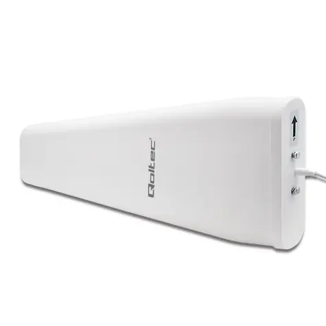 Qoltec 57032 Wi-Fi vnitřní anténa 5G LTE 3m bílá / aktivní vnitřní anténa / DUAL / 14dBi / IP67