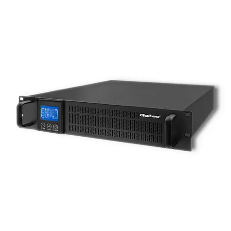 Qoltec 53945 Napájecí zdroj do UPS RACK 800W černá / 1000VA / LCD