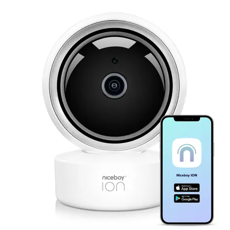Niceboy ION Home Security Camera / Vnitřní IP kamera / 1080p / noční vidění / 355°/ WiFi / MicroSD