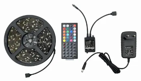 Gembird RGB LED pásek 5m / IP65 / dálkový ovladač