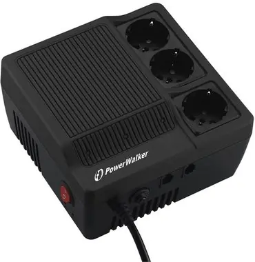 Rozbaleno - PowerWalker AVR 1000 / regulátor napětí / 1000VA / 600W / 3x Schuko / rozbaleno