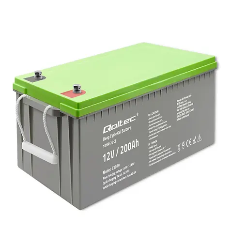 Qoltec Deep Cycle Gel Battery 53079 / Akumulátor / 12V / 200Ah