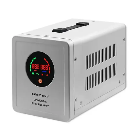 Qoltec 50721 UPS šedá / UPS / 1000VA / 700W