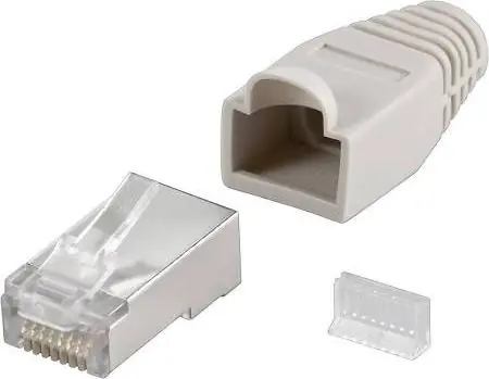Goobay konektor RJ-45 CAT 5e STP stíněný s odlehčovací botkou