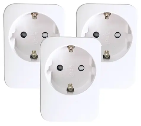 IMMAX NEO LITE SMART sada 3x chytrá vnitřní zásuvka v2 (F) / bez kolíku (typ F) / Wi-Fi / Google & Amazon Alexa & TUYA