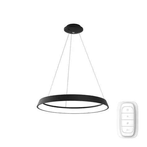 IMMAX NEO FINO SMART závěsné svítidlo 1 kruh 80cm 60W zlatá / Zigbee 3.0 & TUYA