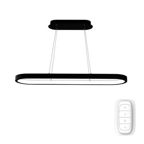 IMMAX NEO HIPODROMO SMART závěsné svítidlo 120x30cm 42W černá / Zigbee 3.0 & TUYA