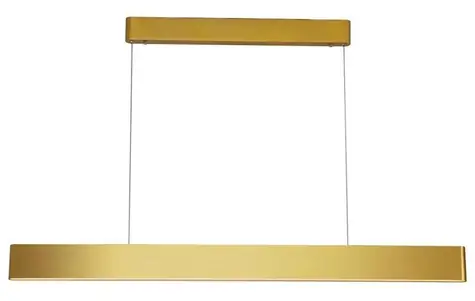IMMAX NEO MILANO SMART závěsné lineární svítidlo 120cm / CCT 40W/RGB 18W / zlatá / Zigbee 3.0 & TUYA