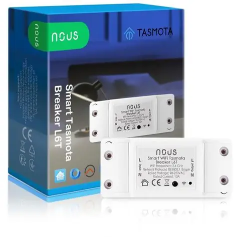 Nous L6T (Tasmota) / Inteligentní spínač 230V / 2300W / WiFi 