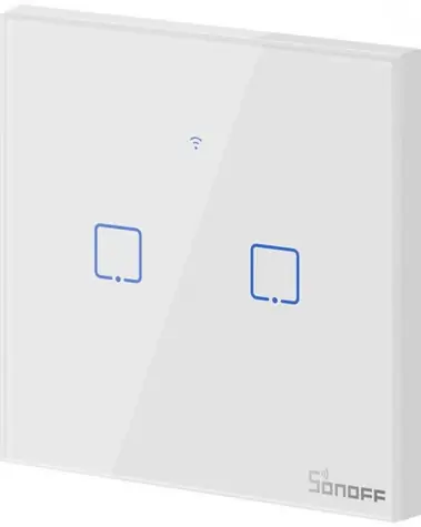 Sonoff IM190314013 T1 EU TX / Chytrý vypínač / 2 kanály / WiFi