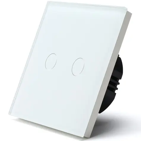 iQtech Millennium NoN Zigbee IQTJ011 bílá / Chytrý vypínač / Zigbee / 2x tlačítko