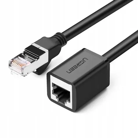 UGREEN Cat 6 FTP Ethernet RJ45 Prodlužovací patch kabel stíněný 1m černý