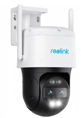 Reolink Trackmix LTE Plus bílá / Venkovní IP kamera / 2560 x 1440 / baterie + panel / IP65 / LTE / MicroSD