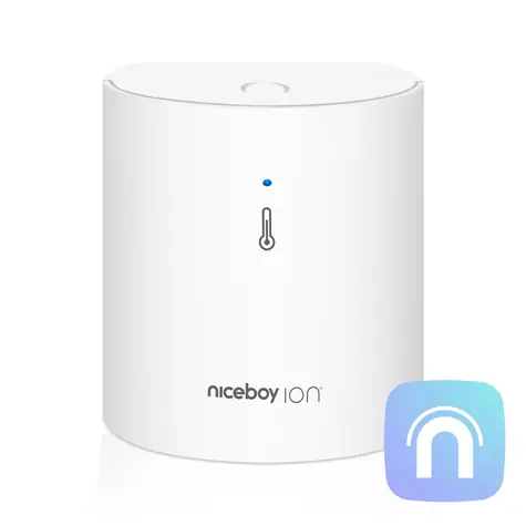 Niceboy ION ORBIS Meteo Sensor bílá / Senzor teploty a vhkosti / ZigBee / Bluetooth / MESH 