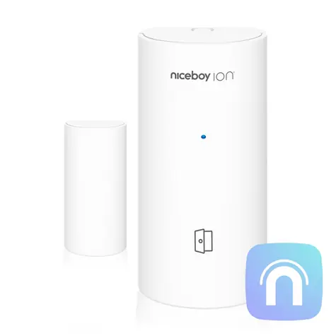 Niceboy ION ORBIS Window & Door Sensor bílá / Detektor otevření dveří a oken / ZigBee / Bluetooth / MESH