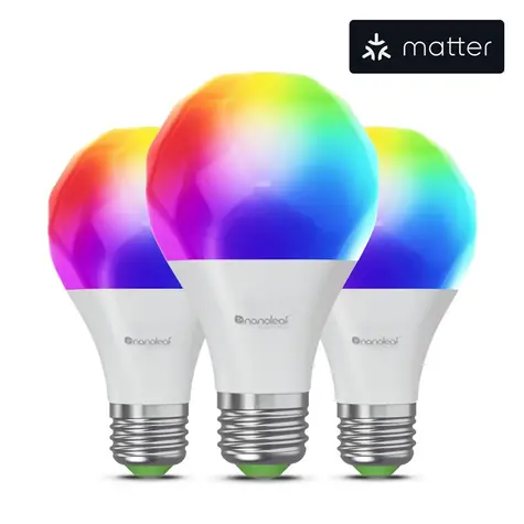 Nanoleaf Essentials Smart A60 Bulb E27 Matter 3PK / max. 1100 lm 