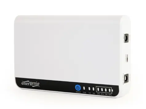 Gembird EG-UPS-DC18 UPS bílá / Záložní zdroj / DC 12V & 15 V / 18 W