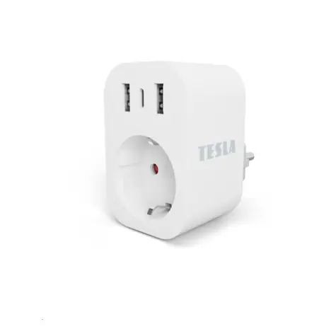 Tesla Smart Plug SP300 USB / Chytrá zásuvka / 3680W / 1x 230V AC / 2x USB-A / 1x USB-C / WiFi