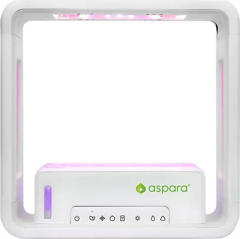 Aspara by GrowGreen Stylist Lite Smart Grower bílá / Chytrý květináč / automatické zavlažování / LED světla pro podporu 