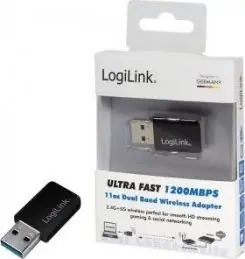 LogiLink WL0243 černá / WiFi adaptér / USB 3.0 / 1200 Mbps / 802.11ac