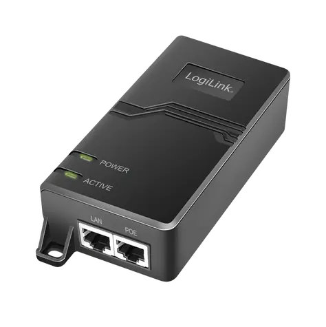 LogiLink POE004 černá / PoE Injektor / 30W