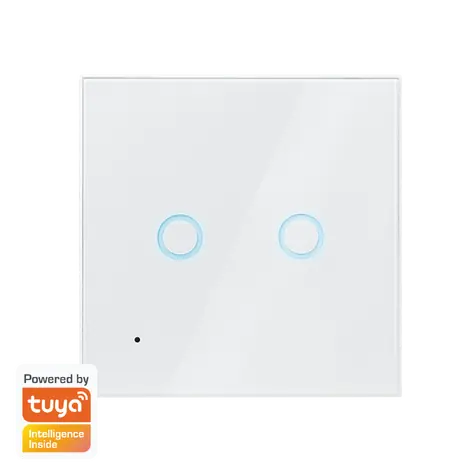 LogiLink SH0112 bílá / Nástěnný dvojitý spínač / WiFi