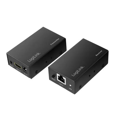 LogiLink HD0023 černá / HDMI extender přes LAN / 1080p@60Hz / 60m