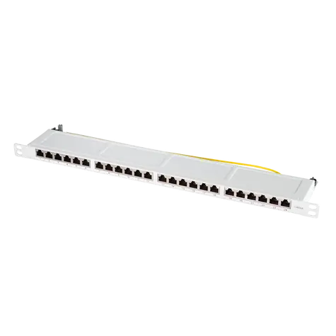 LogiLink NP0062 šedá / Patch panel / 24x RJ45 / CAT6a