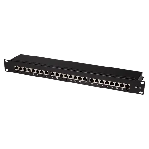 LogiLink NP0061 černá / Patch panel / 24x RJ45 / CAT6a