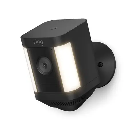Amazon Ring Spotlight Cam Plus Battery černá / venkovní IP kamera / 1080p / pohybový senzor / noční vidění