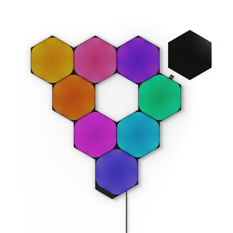 Nanoleaf Shapes Black Hexagons Starter Kit 9 Panelů 
