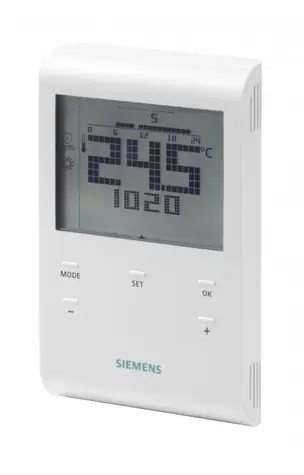 Siemens RDE100.1 / Programovatelný digitální prostorový termostat / drátový