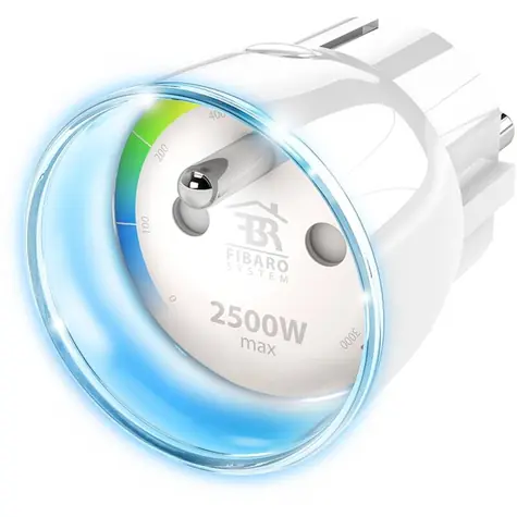 Fibaro Wall Plug Schuko bílá / Chytrá zástrčka / 2500W / Z-Wave Plus