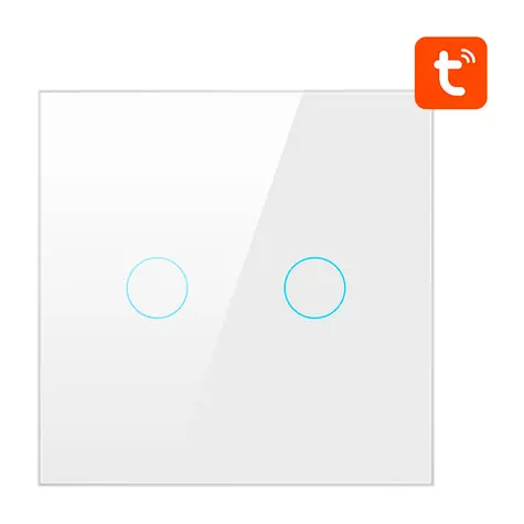 Avatto ZTS02-EU-W2 bílá / Chytrý vypínač / 2 kanály / ZigBee