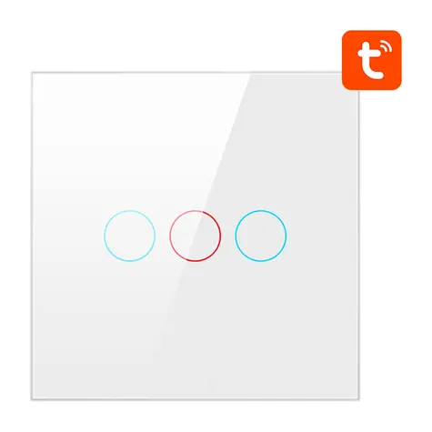 Avatto ZTS02-EU-W3 bílá / Chytrý vypínač / 3 kanály / ZigBee