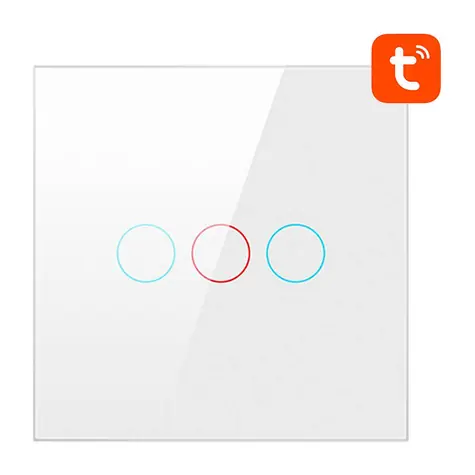 Avatto LZTS02-EU-W3 bílá / Chytrý vypínač / 3 kanály / ZigBee