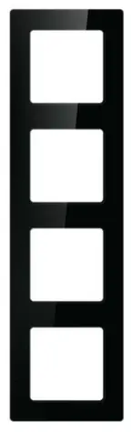 Avatto N-TS10-Frame-B4 černá / Rámeček pro zásuvky a vypínače / 4 pozice