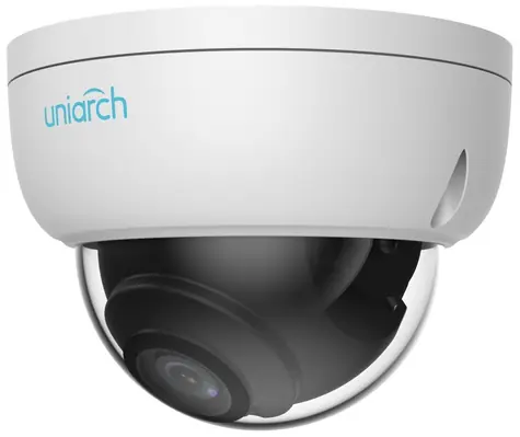 Uniarch IPC-D125-PF28 bílá / Venkovní IP Kamera / Dome / 2592 x 1944 / IR / RJ45 / PoE / IP67