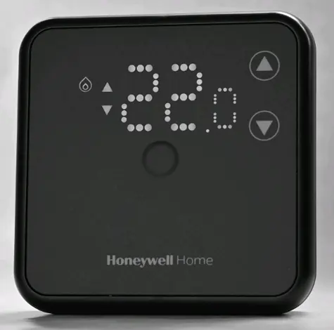 Honeywell Home DT3 (bezdrátový) černá / Programovatelný bezdrátový termostat / 7 denní program