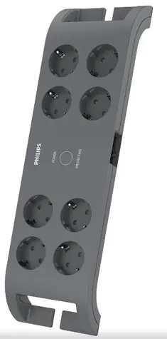 Philips SPN3180A/58 / Přepěťová ochrana / Schuko / 8 zásuvek / 2m
