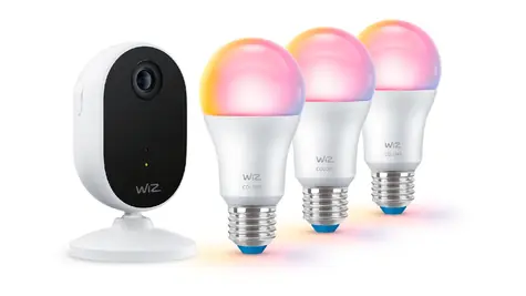 Philips WiZ Startovací sada / 1x kamera / 3x žárovka E27 8.5W 