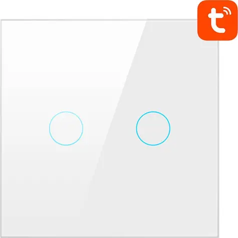 Avatto TS02-EU-W2 bílá / Dotykový spínač / Wi-Fi / Tuya 