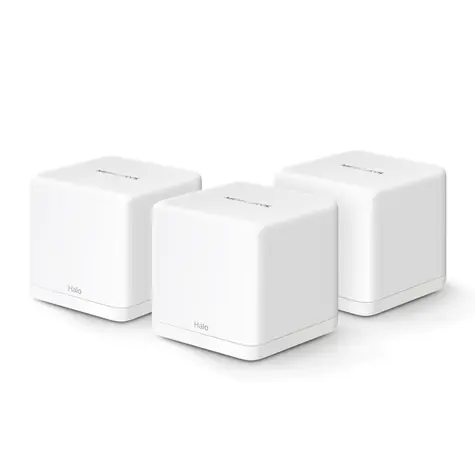 Mercusys Halo H60X 3ks bílá / WiFi systém MESH AX1500 / Dual-Band / 1201 Mbps + 300 Mbps / 2x RJ45