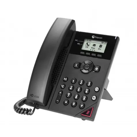 Poly VVX 150 černá / IP Telefon / 2 linky / 2.5