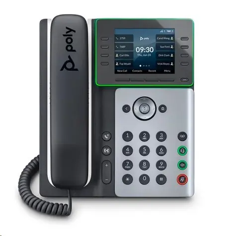 Poly Edge E320 stříbrná / IP Telefon / 32 linek / 3.5